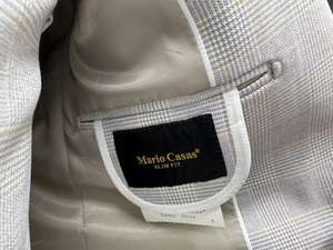 بدلة رسمية لحفل الزفاف للرجال بقصة 3 قطع جاكيت وسروال وسترة وسترة بطية صدر صدر واحد بزر فحص ملابس رجالية مجموعة أعمال فاخرة - Product Image 6