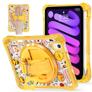 Chống sốc máy tính bảng trong suốt trường hợp đối với <span class=keywords><strong>iPad</strong></span> mini7 A17 Pro trường hợp 2024/mini6 8.3inch <span class=keywords><strong>iPad</strong></span> bìa với 360 độ xử lý chân đế - Product Image 3