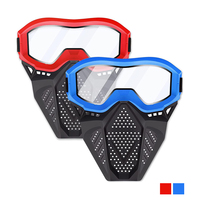 Masque tactique en plastique détachable pour enfants pour jeu de tir cyclisme Noël Cosplay Party Team Selection