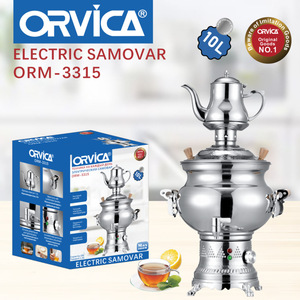 Bouilloire électrique/bouteille isotherme ORVICA en acier inoxydable doré, à double paroi, exportée vers la Russie et la Turquie. - Product Image 4