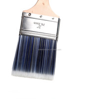 Pinceaux à peinture murale de qualité industrielle avec manche en bois et virole en acier inoxydable pour le polissage