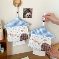 Kleine Tissue-Box für Zuhause – Wandmontage ohne Bohren, Hängende Stoff-Tasche zur Aufbewahrung von Taschentüchern