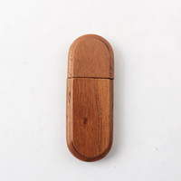 Flash Drive USB bambu Oval alami 3gb 16gb 64gb harga rendah stik memori ibu jari Usb2.0/3.0 hadiah untuk anak-anak