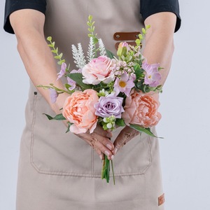 Bouquet de fleurs artificielles Time Alley, pivoine, rose, décoration de mariage, décoration de la maison CF02017 - Product Image 2