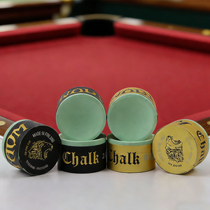 XQK TAOM V10 <span class=keywords><strong>Craie</strong></span> de billard professionnelle pour queue de 1/2, format universel, vert, bleu et rose, ensemble combiné en bois pour joueurs de billard - Product Image 3
