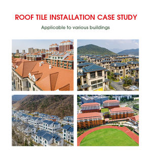 Mimari Sınıf Su Geçirmez, Yangına Dayanıklı, Rüzgar Geçirmez Villa Çatı Kaplaması, Birbirine Geçen Düz Mat Kaplama Modern Lüks Seramik Karo - Product Image 5