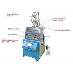 Macchina per rivestimento a sputtering al plasma in polvere da <span class=keywords><strong>laboratorio</strong></span> con tripla testa RF DC e <span class=keywords><strong>sistema</strong></span> di purificazione gas 1PPM VTC-3HD-VP - Product Image 1