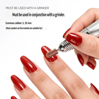 Nouvelles fraises à ongles en carbure de tungstène or rose 3/32'' à coupe croisée conique, grossières moyennes, personnalisées en gros pour usine