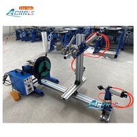 Positionneur de soudage rotatif pneumatique à trou traversant 170 mm 90 degrés, avec pédale de commande au pied et réservoir de stockage 220V 100 kg