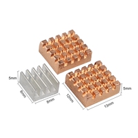Enfriador de diseño de aletas de aluminio Raspberry Pi 4 Cm4 Pcb Ic Módulo de computadora Peltier de alta potencia Disipador de calor con ventilador