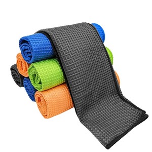 Microfiber <b>Car</b> Wash Towel 40x40Cm Waffle Pattern For Vehicle Cleaning And <b>Polishing</b> - Product Image 3