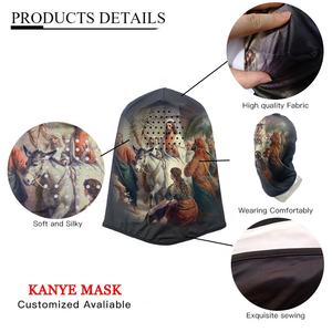 Venta al por mayor diseño nueva moda transpirable Kanye máscara de alta elasticidad Hip Hop a prueba de viento pasamontañas - Product Image 5
