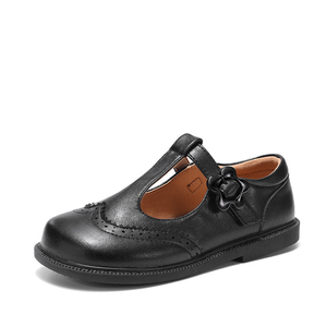 Chaussures vintage en cuir noir de bonne qualité pour bébés, enfants et jeunes enfants, personnalisables - Product Image 6
