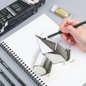 Crayons de fusain <span class=keywords><strong>Marie</strong></span>'s C7350 pour peinture et croquis, entièrement en carbone, faciles à découper, spécial papier, portables, 12 pièces/boîte - Product Image 3