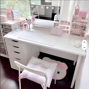 Nail Art <b>Table</b> Office Desk Home Simple Writing Desk Student <b>Table</b> Makeup <b>Table</b> <b>Dressing</b> <b>Table</b> Same Style Large White <b>Table</b> - Product Image 4
