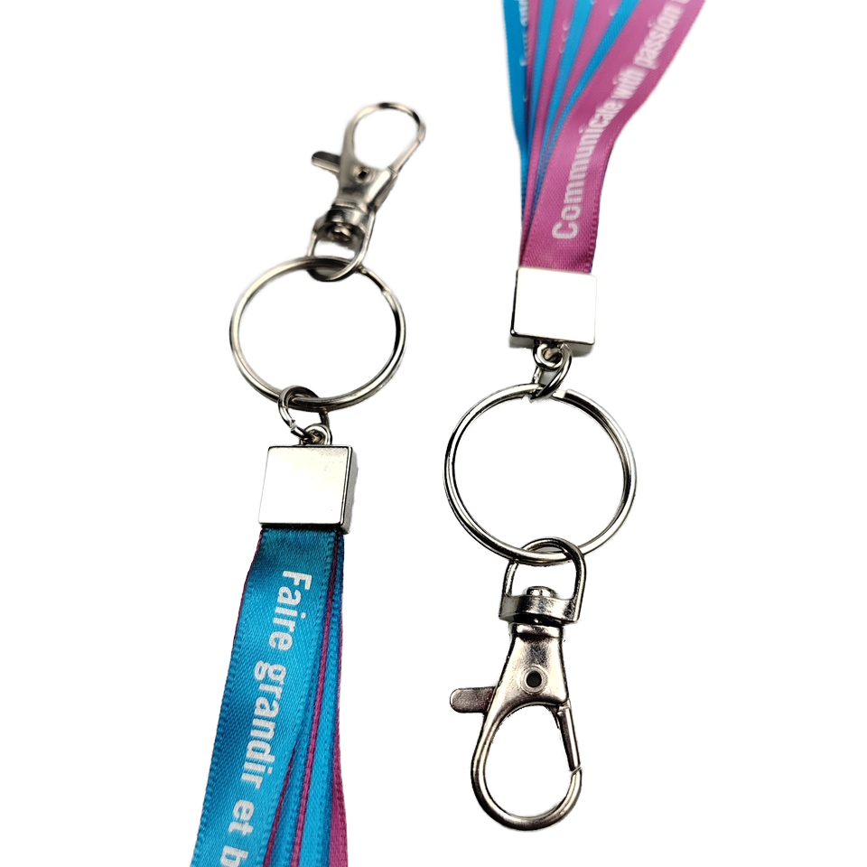Custom Logo Satin Lanyard Carabiner New Short Hand Wrist Phone Strap Backpack Pendant Lanyard Key Chain-for Carabiner Lanyard Image 5