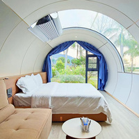 Offre exclusive à moitié prix Structure en acier Espace Capsule Maison Bateau Flottant Maison en bois
