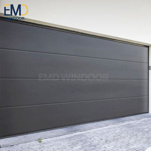 Portes de garage de luxe avec verre givré sans cadre pour patios - Product Image 2