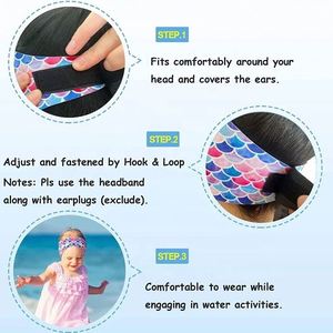Diadema de Natación Ajustable para Niños y Adultos, Gorro de Neopreno Impermeable con Protección para los Oídos y el Cabello para Hombres y Mujeres - Product Image 3