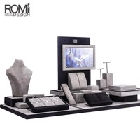 Porte-boucles d'oreilles personnalisé Présentoir à bijoux sur buste Set de présentoirs Présentoir à bijoux personnalisé en microfibre daim et cuir artificiel