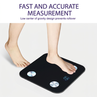 Balance de salle de bain numérique personnalisée Leaone Factory avec affichage numérique et capacité de 180 kg