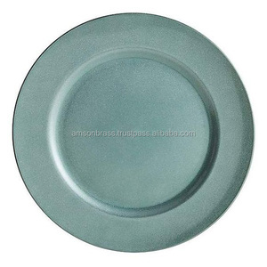 Meilleur vendeur Conception martelée Plaque de chargeur de nourriture en acier inoxydable Prix raisonnable Fournitures de table pour les fêtes Matériau métallique - Product Image 6