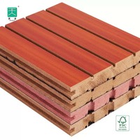 TianGe hs code diffuseur de son en bois diffuseur de plafond 3D écologique 270 cm panneaux muraux acoustiques en bois pour salle de théâtre