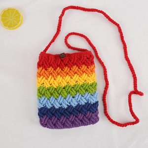 Sac tricoté fini, sac bandoulière tricoté à la main <span class=keywords><strong>pour</strong></span> <span class=keywords><strong>maman</strong></span>, petit sac en laine <span class=keywords><strong>pour</strong></span> téléphone portable <span class=keywords><strong>pour</strong></span> fille, sac artisanal pur - Product Image 1