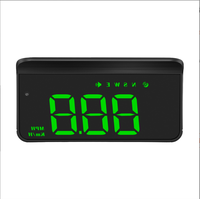 Tampilan Head Up Display (HUD) Mobil, Speedometer GPS, Daya USB, Plug & Play, Alarm Kecepatan Berlebih Otomatis, Aksesori Meter Digital Hijau