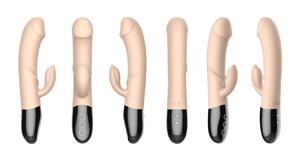 Прямая поставка с завода, силиконовый фаллоимитатор, реалистичный силиконовый Стимулятор точки G, интеллектуальный вибратор для кролика - Product Image 4