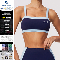 Brassière de yoga personnalisée, écologique, haute performance, recyclable, respirante, pour femmes actives, grandes tailles, pour la gym et le fitness, bleu foncé