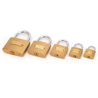 LCKLUX Serrure de porte en acier durable 32mm-63mm Laiton Couleur Fer Cadenas 3 Clés Étanche Déverrouillage Manière Haute Sécurité pour un Accès Sécurisé