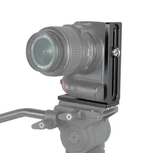 Pelat Dudukan Pelepasan Cepat Paduan Aluminium Universal untuk Canon Sony Pentax Fujifilm DSLR Aksesori Studio Foto Kamera