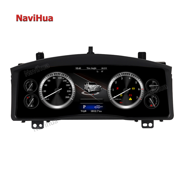 Navihua Car Gauges LCD Dashboard Digital Instrument Cluster Multifunction Speedometer for Toyota Land Cruiser