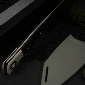 มีดทำครัวสแตนเลส BM4010 ใบมีดตรง ด้ามจับสองสี G10 ดีไซน์ใบมีดแบบคงที่ - Product Image 2