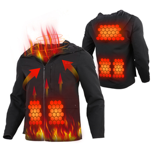 Chaqueta con logotipo personalizado para hombre Ropa de senderismo de invierno Motocicleta con calefacción Impermeable Esquí Softshell Chaquetas de hombre <span class=keywords><strong>al</strong></span> aire libre a granel - Product Image 1