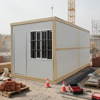 Maison conteneur pliable préfabriquée mobile sur mesure 40 pieds 20 pieds avec isolation thermique type X