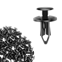100 pièces Clips de retenue de pare-chocs de voiture en nylon 8mm taille du trou Type poussoir UTV ATV attaches de garde-boue compatibles pour Toyota 52161-02020
