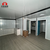Casa Contenedor Expandible Lista para Habitar, Estructura de Acero, Panel Sándwich, Madera, Apartamento Moderno Minimalista, Impermeable