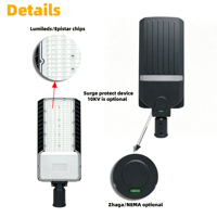 OUTLUX G010 Lámpara de Calle de Alto Rendimiento de 100W, Farola LED para Exteriores, Estacionamientos, IP65 Impermeable