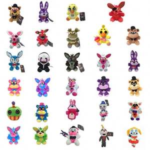 5Pcs/Set FNAF Five Nights At Freddy's Plush Bear Game Action Figure Kids  Toy Gift