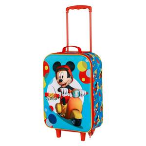 Valise à roulettes 3D souple Karactermania pour Disney Mickey Mouse, bleue - Product Image 1
