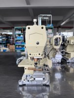 Machine à coudre industrielle RONMACK RM-787T-356-EWT-L600 à point de chaînette, couteau tubulaire central gauche, alimentation manuelle, moteur à engrenages