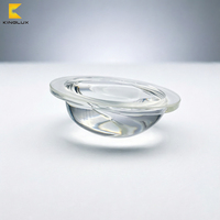 Lentes de Vidrio Borosilicato de 78 mm de Diámetro para Lámparas COB LED de Alumbrado Público con IP66 y Ángulo de Haz de 150x75 Grados