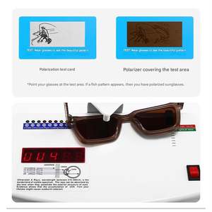 Lunettes de soleil polarisées rétro 2025 personnalisées avec logo, monture CP, UV400, TR90, carrées, pour hommes et femmes, idéales pour la conduite - Product Image 3