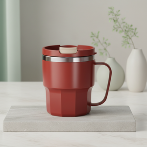 2025 gran oferta promoción BPA libre doble pared de acero inoxidable vaso de viaje taza de café con PP exterior 400ML - Product Image 2