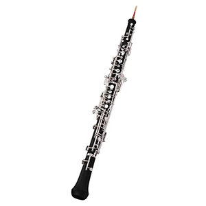 Cor anglais professionnel, oboe alto en Fa, corps en bois synthétique, clés argentées, instrument à vent en bois avec anneau de sonorisation et gants - Product Image 1