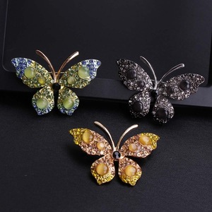 Broches de Mariposa de Lujo con Diamantes de Imitación para Mujer, Elegantes Broches de Insectos de Cristal, Joyería de Moda para Bodas y Fiestas, Insignias para Abrigos - Product Image 4