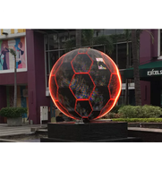 Écran vidéo Led rond 3d à 360 degrés, affichage couleur intérieur extérieur P3 P6 sphère affichage mural Led Module sphérique en forme de boule