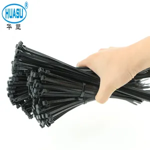 UL onaylı fabrika fiyat 4.8*200mm kendinden kilitleme kablosu bağları naylon 66 plastik zip bağları tel bağ sarar
